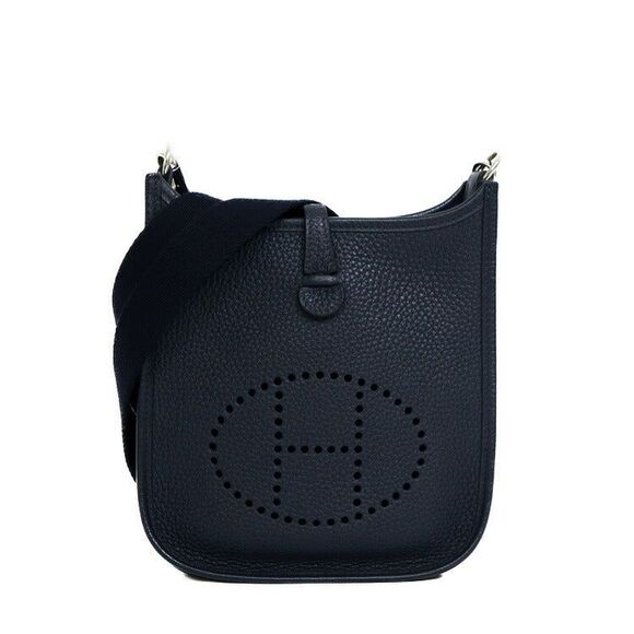 Hermes Evelyne TPM 16 Navy Shoulder Bag - Picture 1 of 6